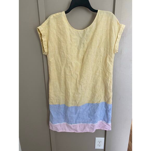 C&C California 100% Linen Button summer dress - Picture 3 of 11